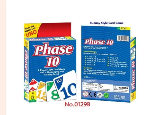 Uno phase 10 pack of 2 ( net price - 54 )