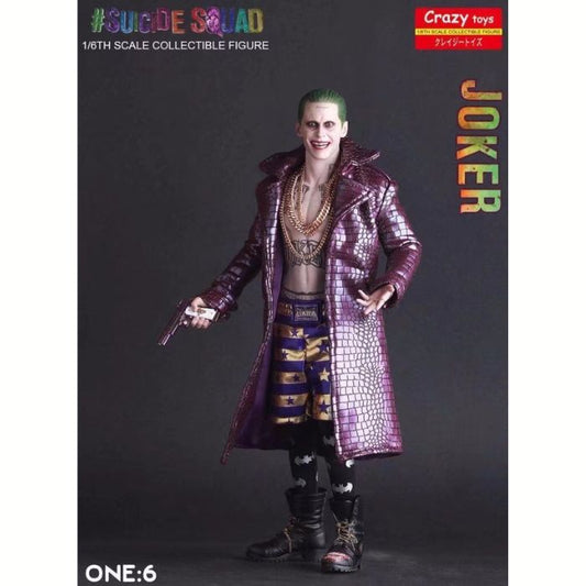 Crazy Joker Toy Figure 30 cm Real Clothes, Movable action figure