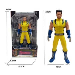 9 inch 23CM high imitation soft glue wolvorene human face , with rotatable joints,