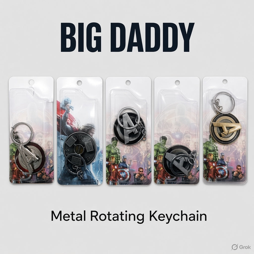 Super hero A  Logo Rotating keychain Pack of 5 ( Net price - 45 )