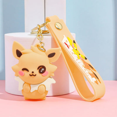 3pcs - new Pokimon Rubber keychain (eff price 35)