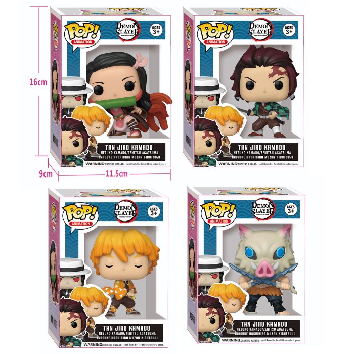 4pcs - Demon Slayer Fun Pop