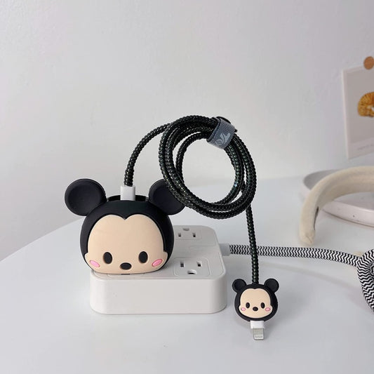 3pcs- Mickey 20 W Iphone Silicone Charger Cover Net Price 65