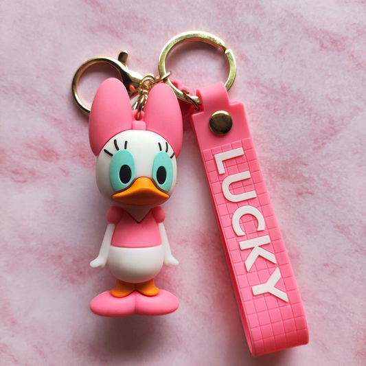 Lucky mickeymouse girl Rubber keychain