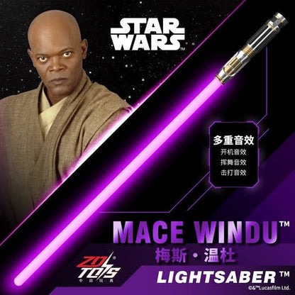 6 Pc Display Box - ZD Toys Light Saber "Mace Windu" 1961-05 (Net price 2550/pc)