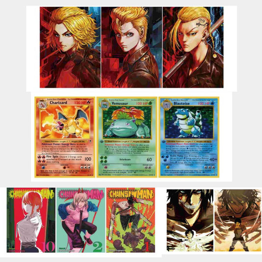 Pokemon / attack on titan mix design 3d posters pack of 3 ( eff price 110 )