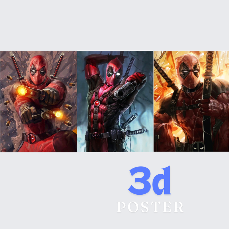 2pcs-dadpool 3d poster net price  105