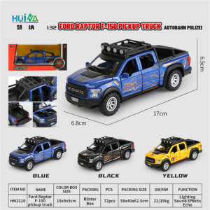 1:32 F-150 Raptor Pickup Truck Die cast Car