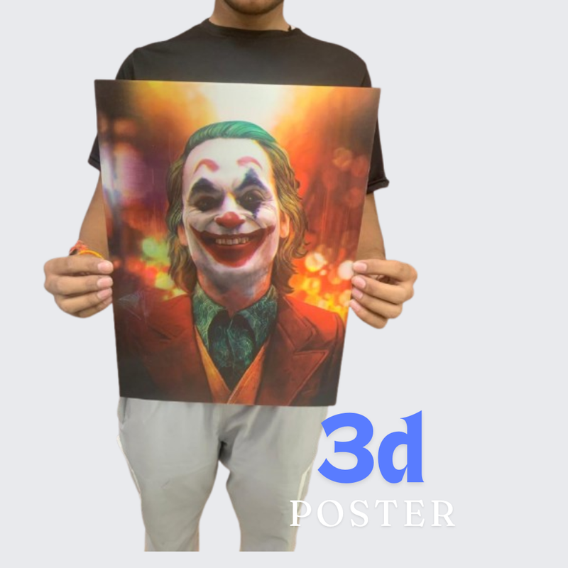 2pcs-Joker Sir 3d poster net price  105