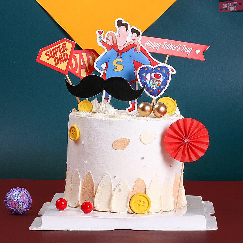 Super Dad Cake Topper Big Daddy Store