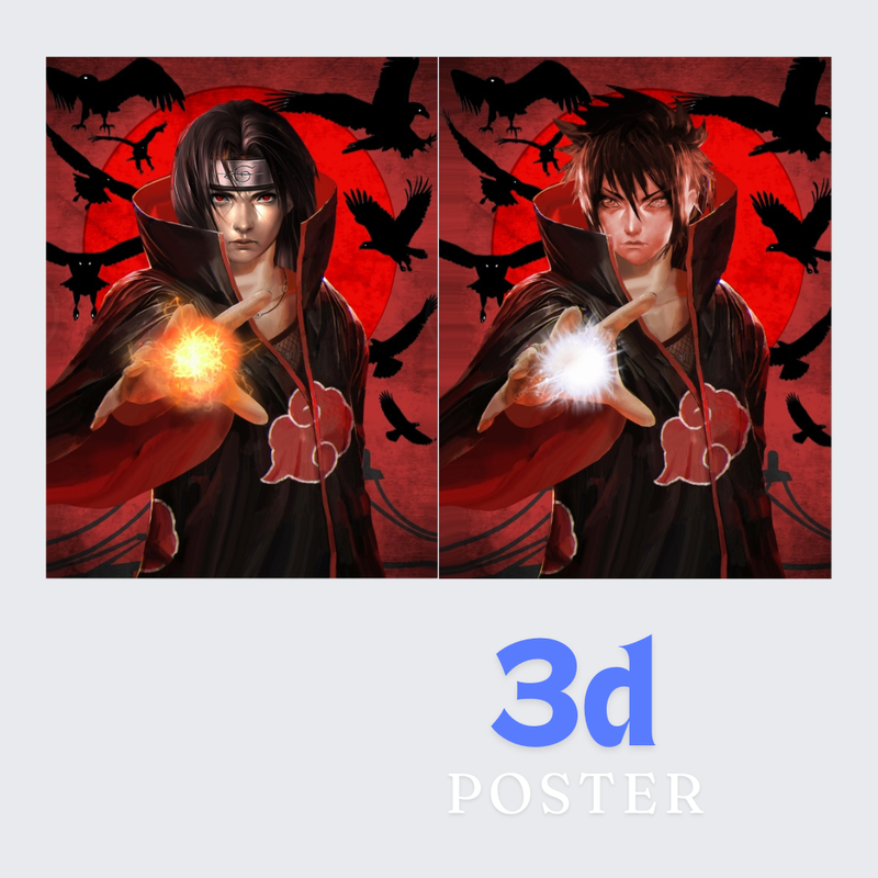 2pcs-Itachi Magic 3d poster net price  105