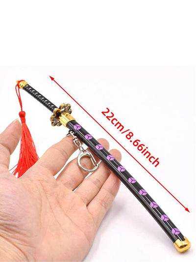 Pack of 3 medium Button size mix katana keychain 25cm (eff price - 135)