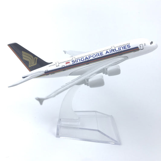 singapore A380 16 CM MODEL PLANE METAL ALLOY