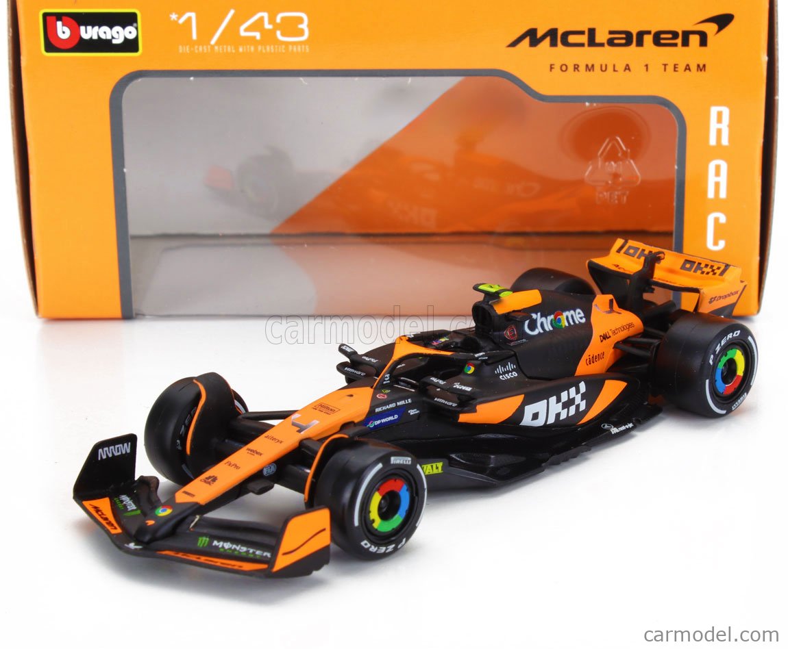 Burrago 1:43 F1 #4 Lando Noriis Die cast Car