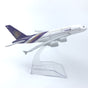 THAI A380 16 CM MODEL PLANE METAL ALLOY