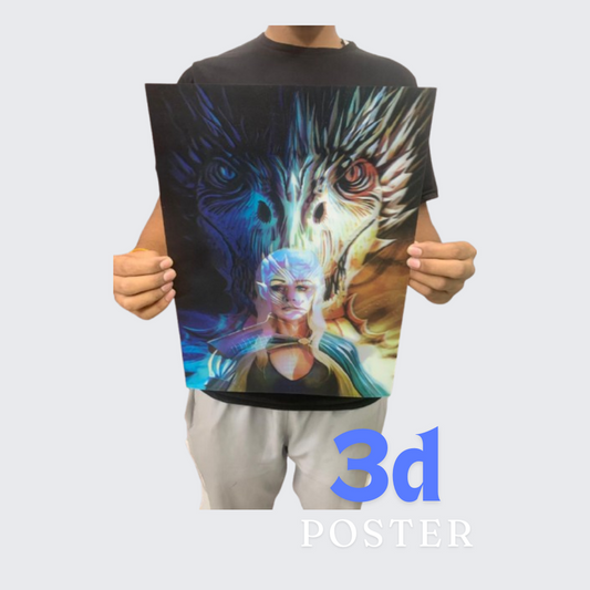 2pcs- Game of Thrones 3d poster net price 105