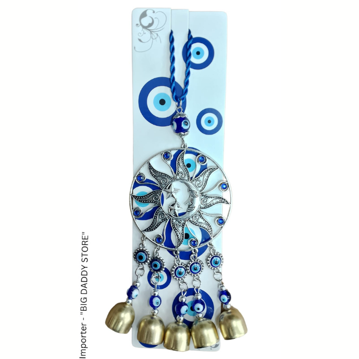 moon Evil eye bells wall hanging