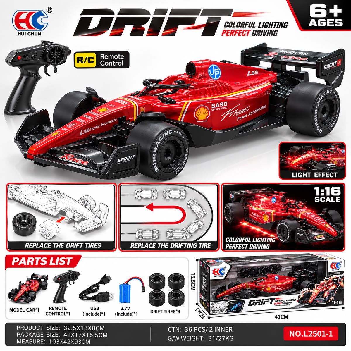 1:16 Scale Remote Control Formula Car