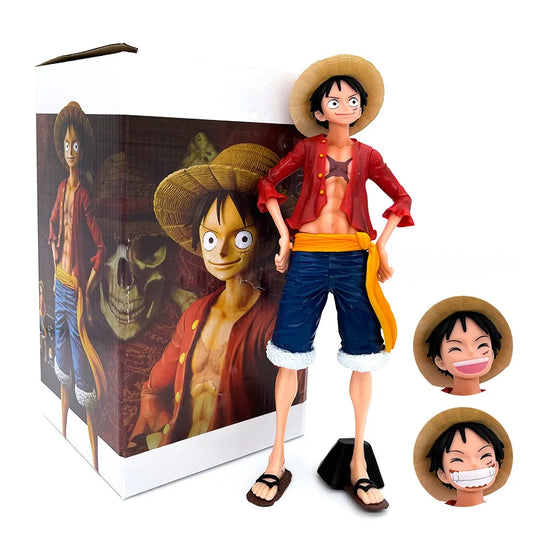 Luffy 3 face action figure