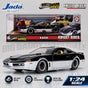 Jada Toys Knight Rider 1982 Pontiac Trans Am Silver 1:24 Die-Cast Car with Light