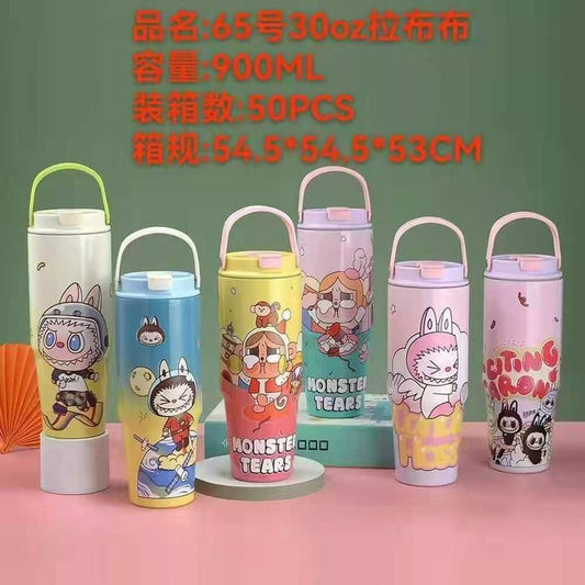 900ml new labubu sipper