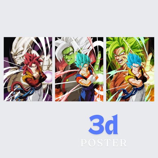 2pcs-DBZ Folded Hands 3d poster - net price 105