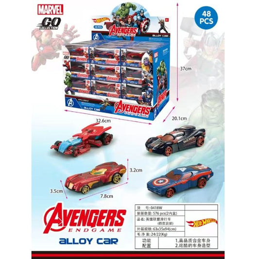 Set of 8 - Superhero Aveger Metal Cars Net Price 65