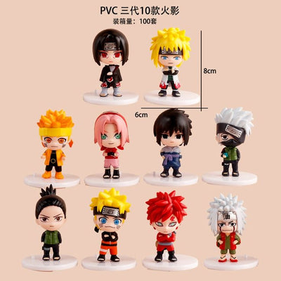 10pcs- natuto figures