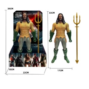 13 inch (33CM) Aqua-man model made of soft rubber material, with joints that can rotate