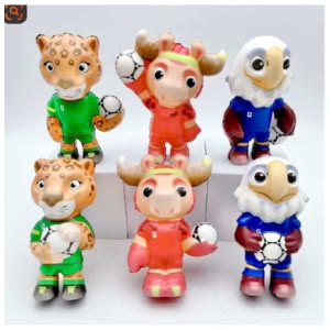 12pcs-Football Mascoots worldcup squeze Net price 59
