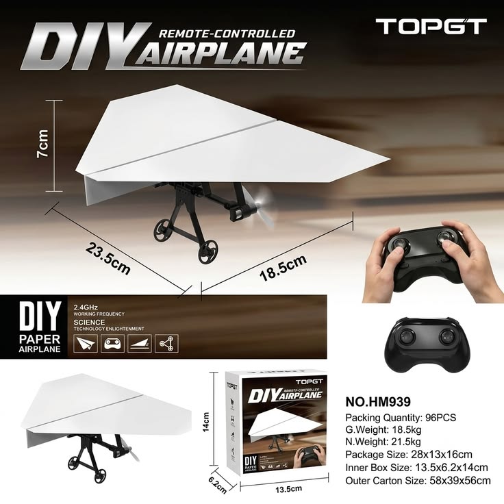 DIY Remote-Control Paper Airplane