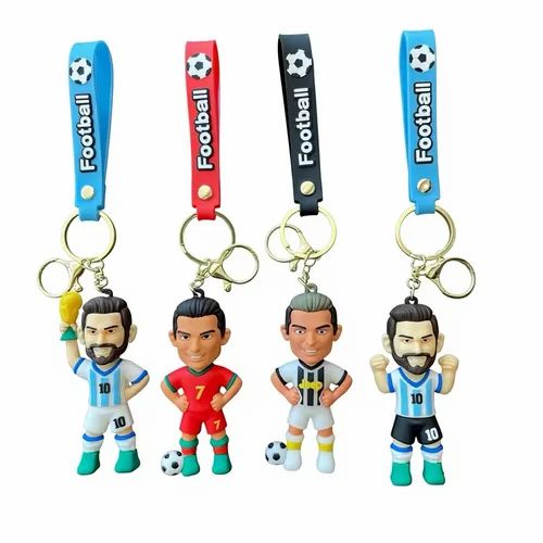 3pcs - New Ronaldo/messi Rubber keychain (eff price 35)