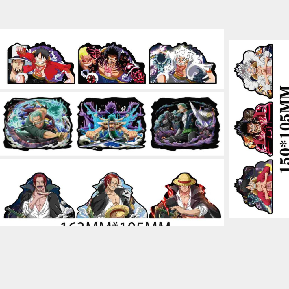 ONE PIECE 3D STICKER MIX DESIGN PACK OF 5 (eff price 50)