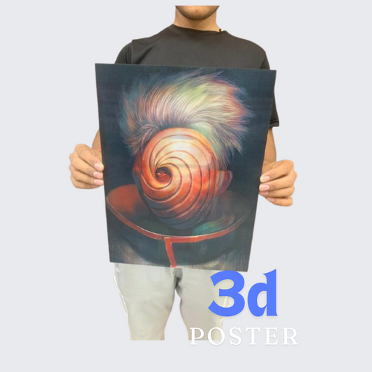 2pcs- Natuto Obito  3d poster net price 105