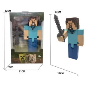 MyCraft CREEPER model 10 inch (23CM) Minecraft, soft rubber, joint mobility C