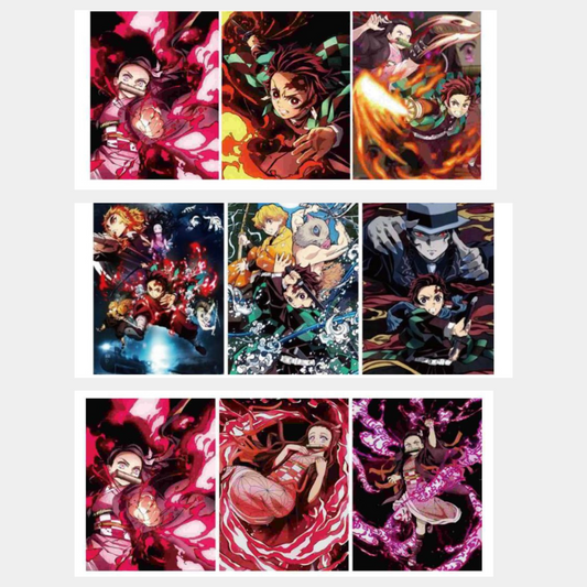 Demon slayer mix 3d poster pack of 3 ( eff price 110 )