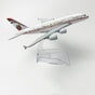 16 cm Airplane diecast model etihad A380