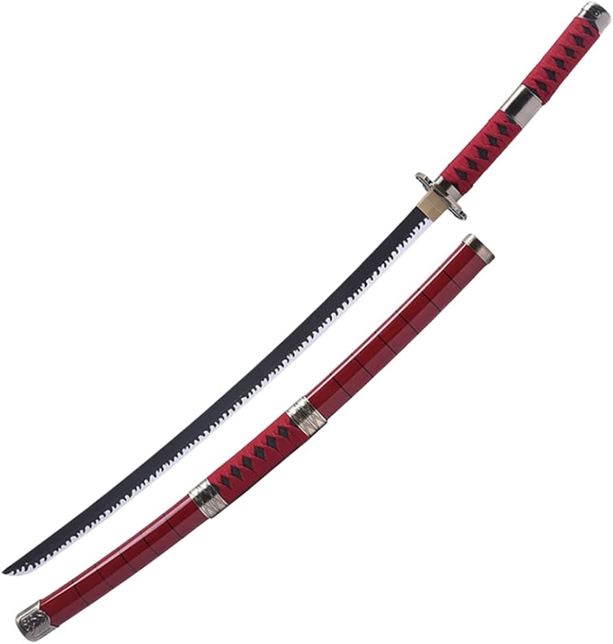 zoro red  104 cm normal wooden katana