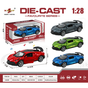 1:28 Bugatti three-door model  lighting and music Die cast Car