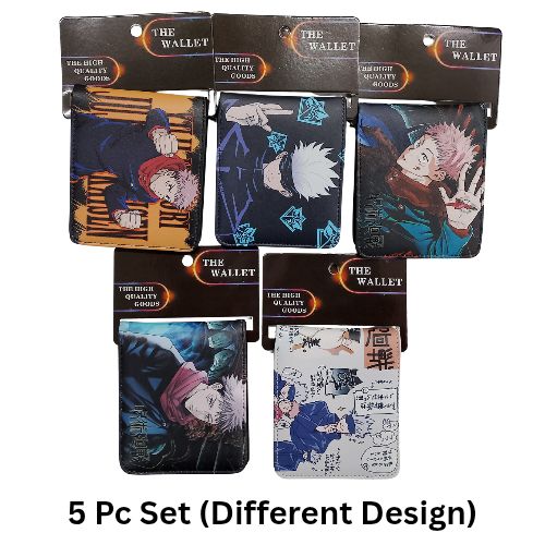 5pcs- Mixed Gojo Wallets net price 175