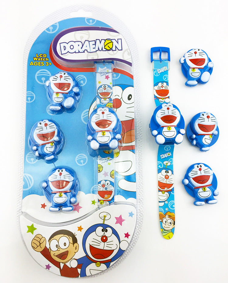 6 pcs - DORAMON Watch with three top dial design  NET PRICE 109 ?