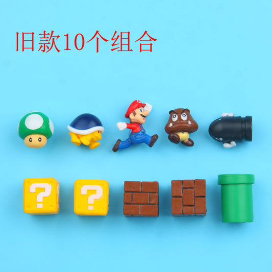 10 Pcs Super Mario Magnets Model A