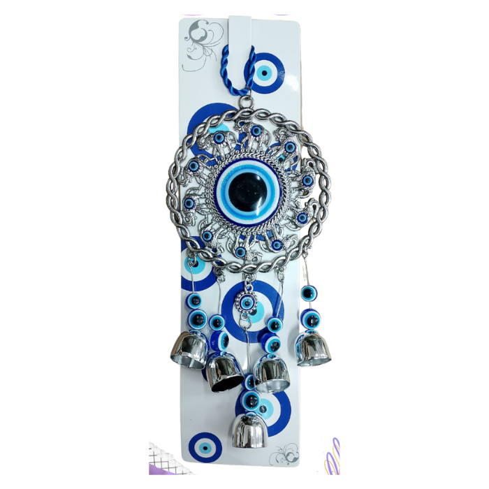 Evil eye bells wall hanging