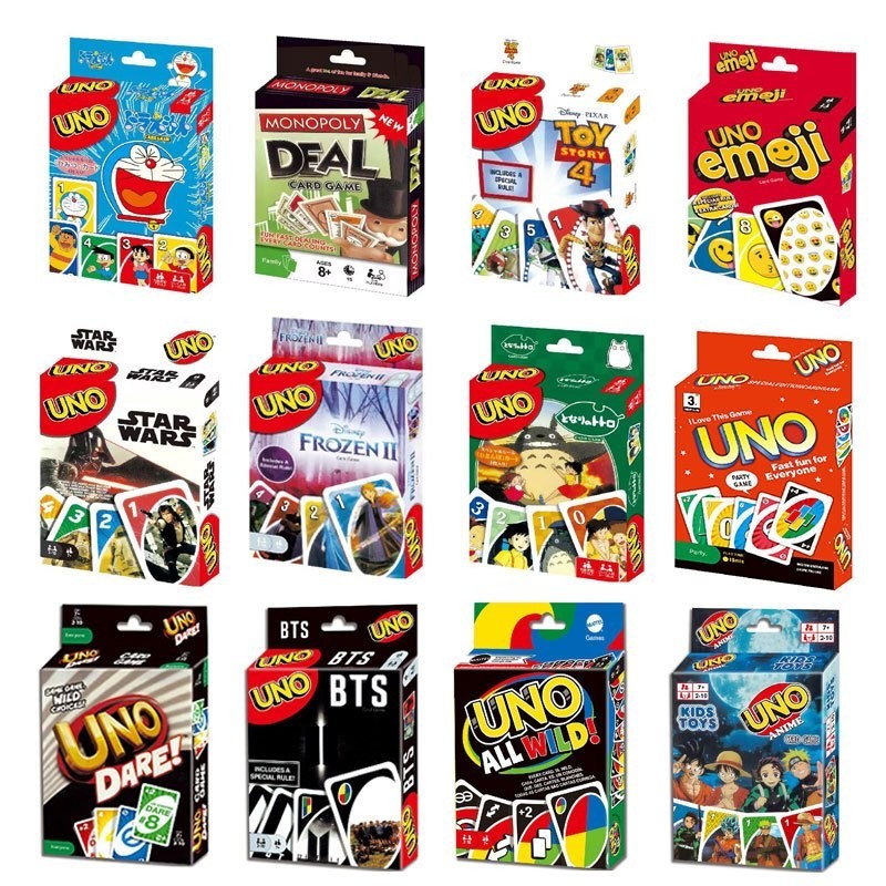 Uno mix character Playing  cards  Pack of 5 ( eff price  47 )