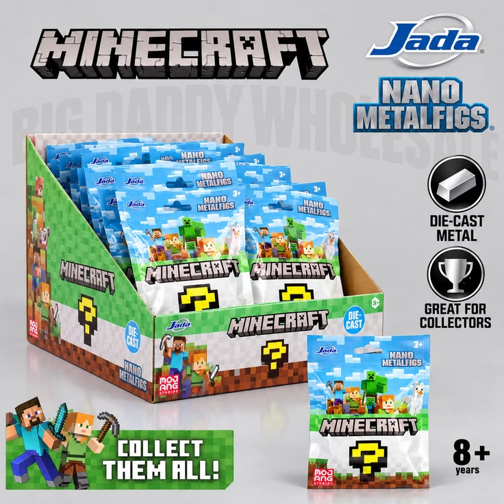 24pc - Jada Toys Minecraft Mini Figure Pack W5 net price 239
