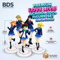 5 school girls figure set