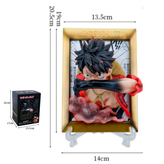 21*14 cm Big Luffy Frame 3D