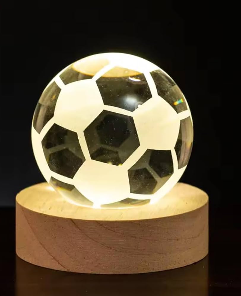 Football Crystal Lamp