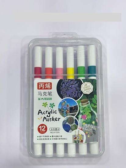 Set of 4 Acrylic Marker (eff price 82) - 655-12