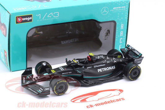 Burrago 1:43 F1 #44 Lewis hamiltyon Die cast Car